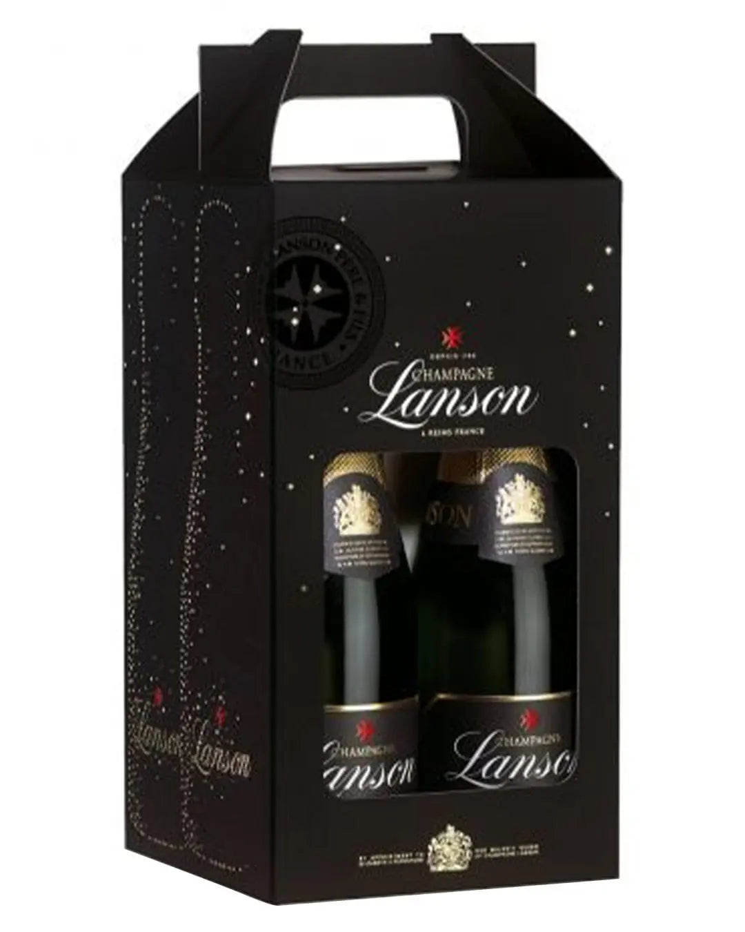 Lanson Black Label Mini 4 pack Gift Box, 4 x 20 cl Wine Miniatures