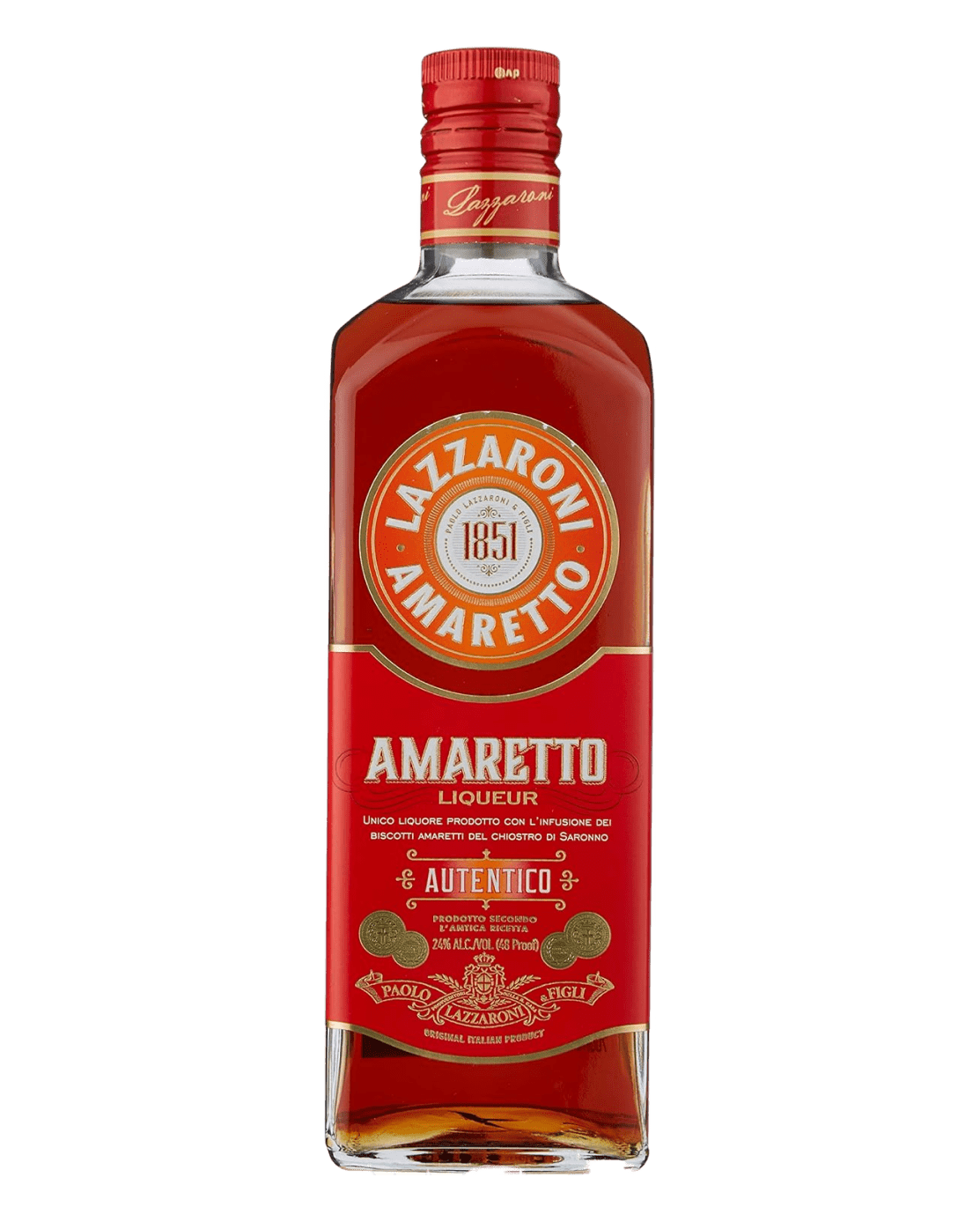 Lazzaroni Amaretto 1851 Liqueur, 70 cl Liqueurs & Other Spirits