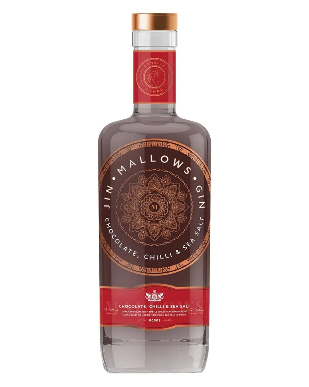 Mallows Chocolate, Chilli & Sea Salt Flavoured Gin, 70 cl Gin