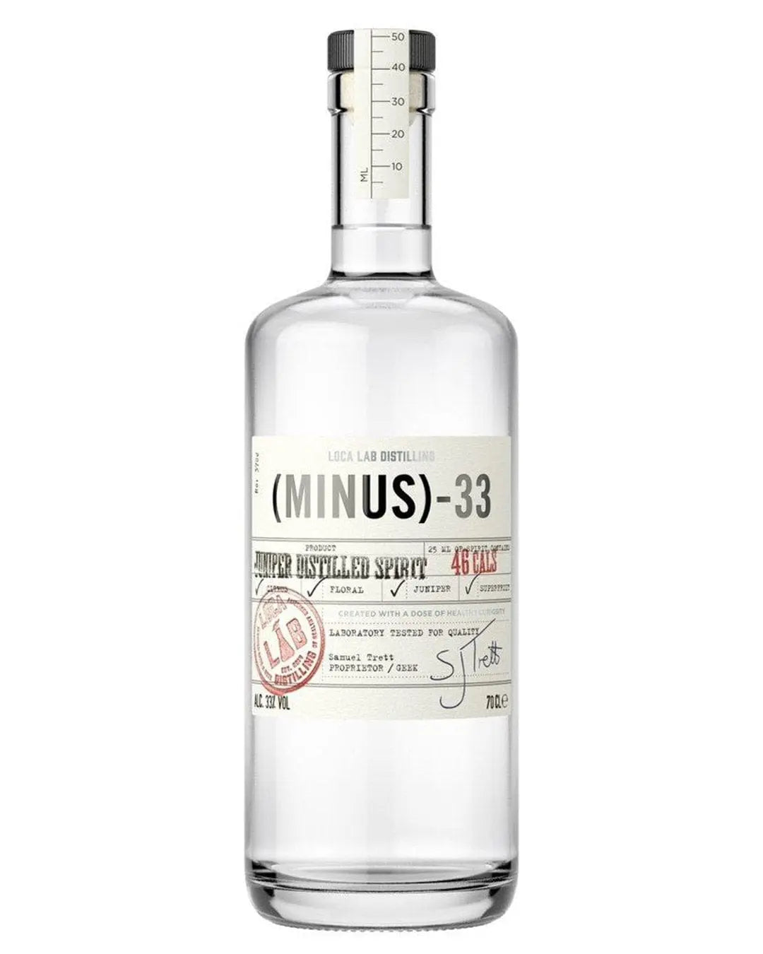 Minus 33 Low Cal Juniper Spirit, 70 cl Gin 5011166062561