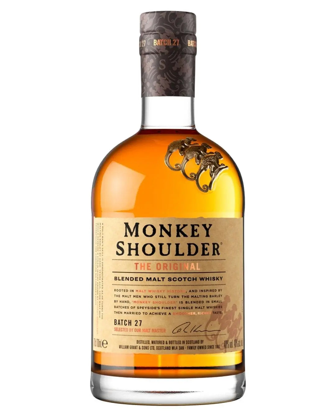 Monkey Shoulder Blended Malt Scotch Whisky, 70 cl Whisky 5010327105215