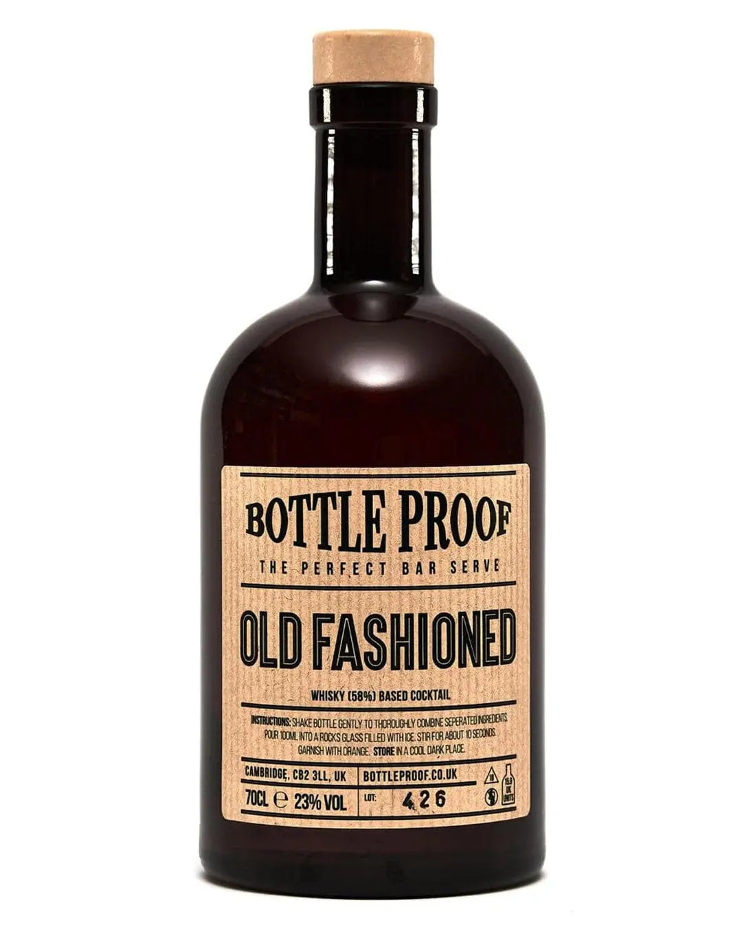 Old Fashioned, Bottleproof Cocktails, 70 cl Ready Made Cocktails