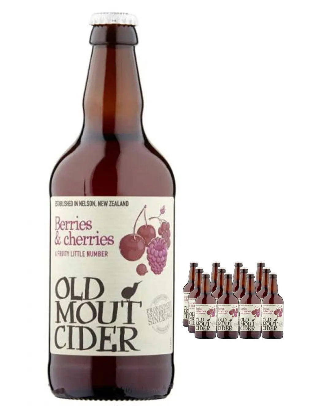 Old Mout Berries & Cherries Cider Multipack, 12 x 500 ml Cider