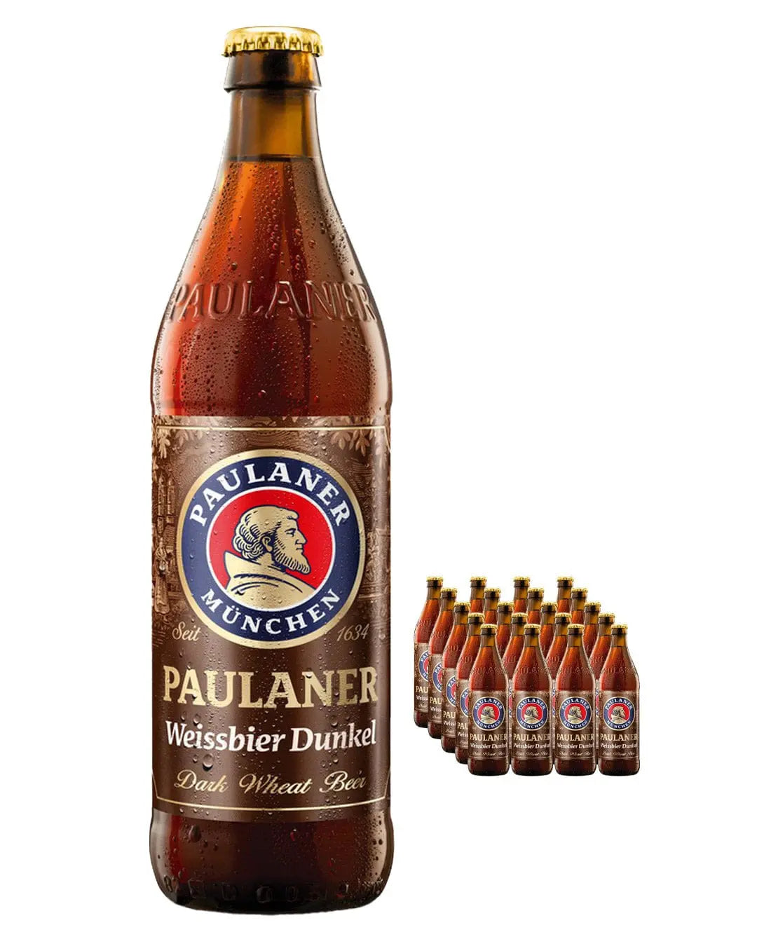 Paulaner Weissbier Dunkel Bottle Multipack, 20 x 500 ml BBE 31/07/23 Beer