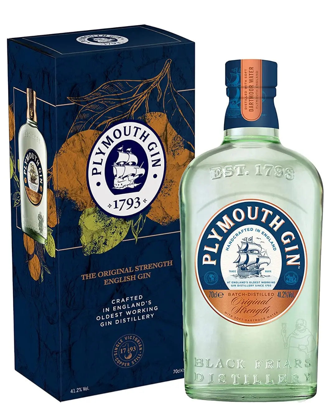 plymouth gin  gift box, 70 cl Gin 5000299608005