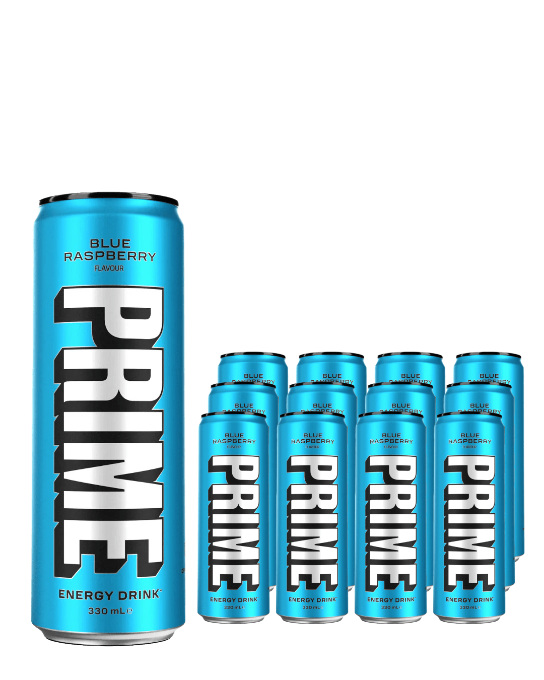 Prime Blue Raspberry Energy Drink Multipack, 12 x 330 ml Soft Drinks & Mixers 850040427301