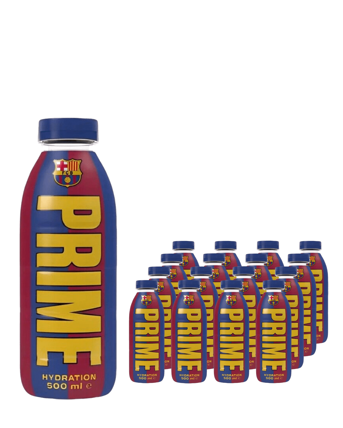 Prime Hydration FC Barcelona Hydration Drink Multipack, 12 x 500 ml Soft Drinks & Mixers