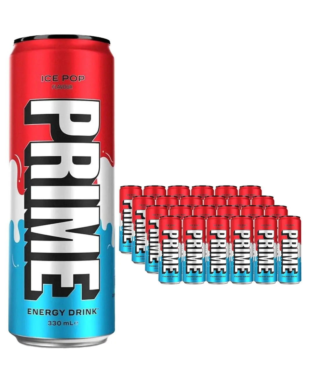 Prime Ice Pop Energy Drink Multipack, 24 x 330 ml Soft Drinks & Mixers