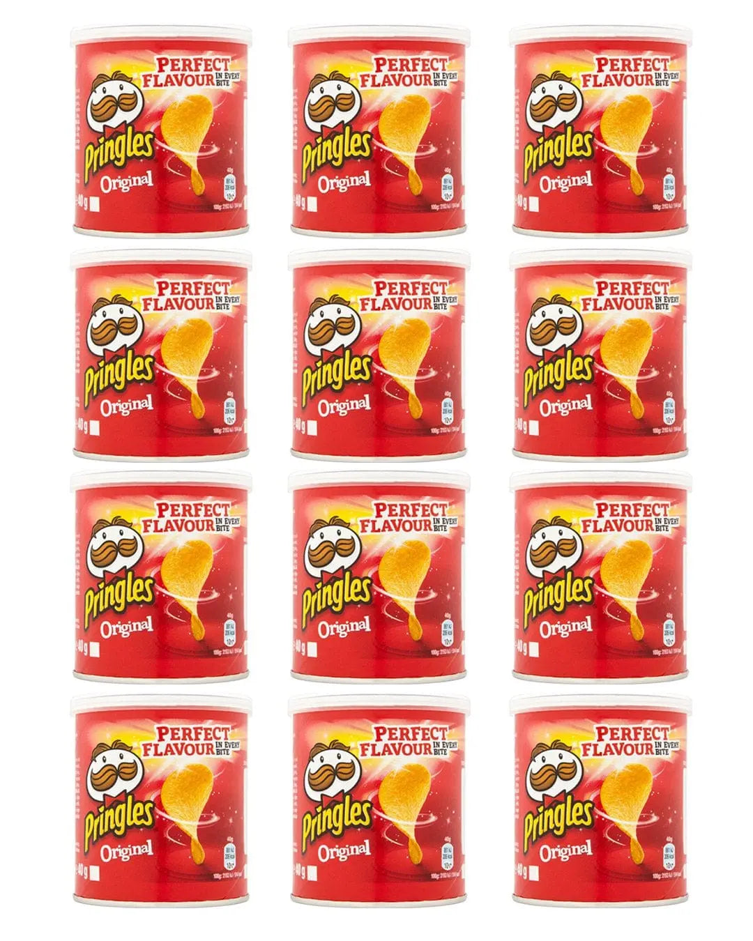 Pringles Original Flavour Crisps Tub Multipack, 12 x 40 g Snacks