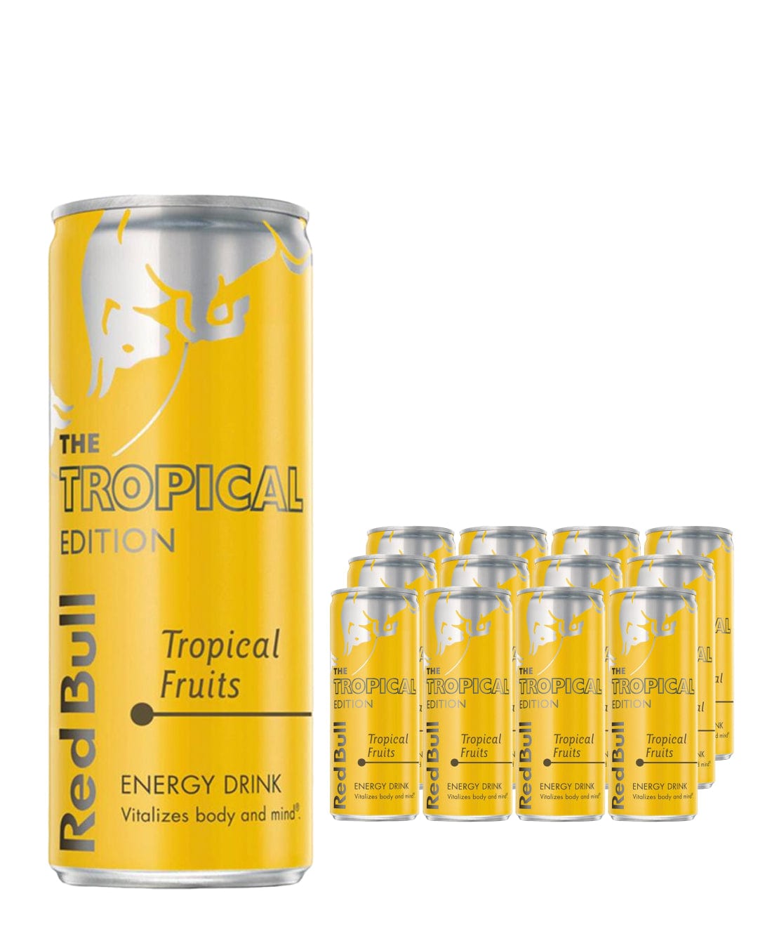 Red Bull Energy Drink Tropical Edition Multipack, 12 x 250 ml Soft Drinks & Mixers