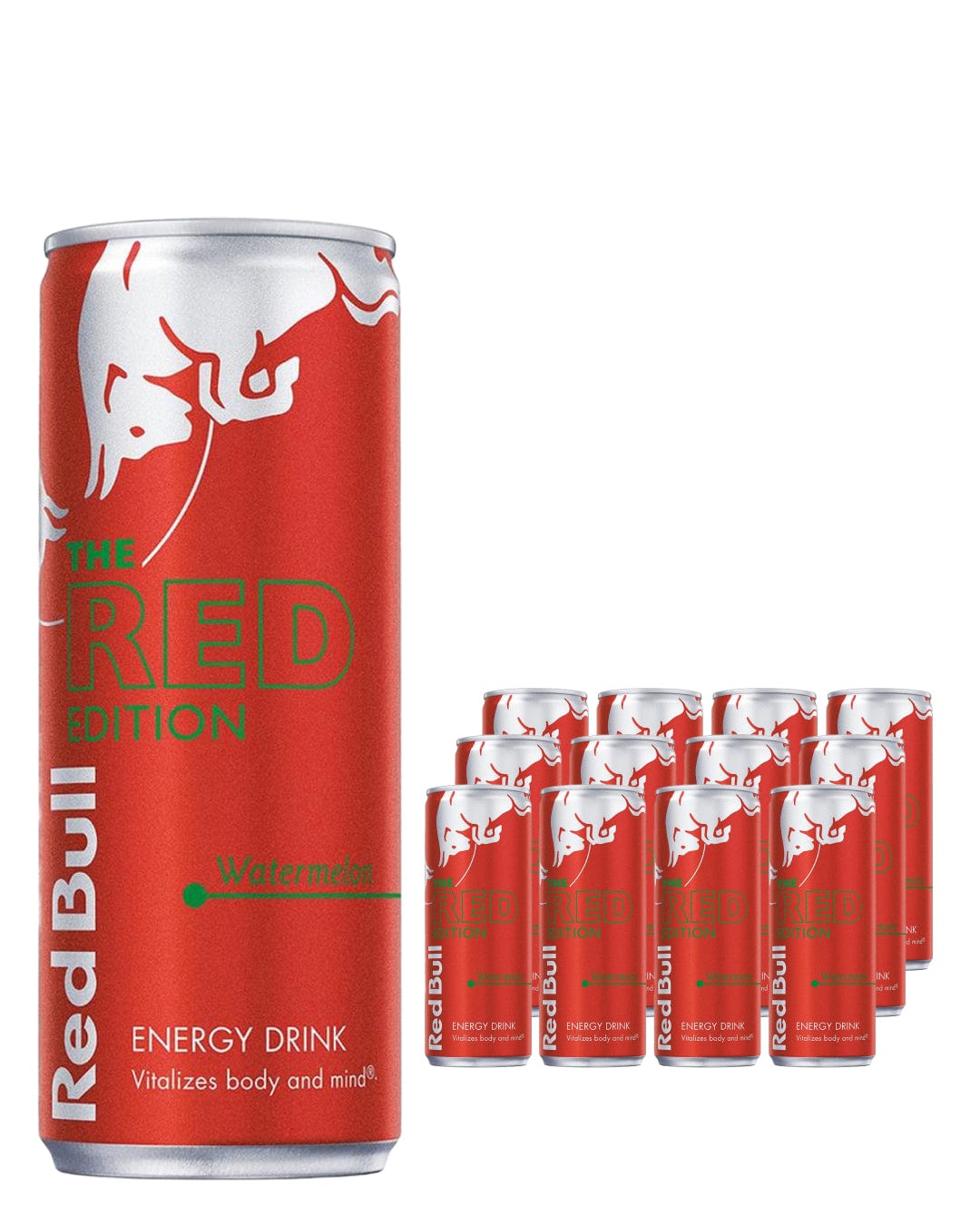 Red Bull Energy Drink Watermelon Edition Multipack, 12 x 250 ml Soft Drinks & Mixers