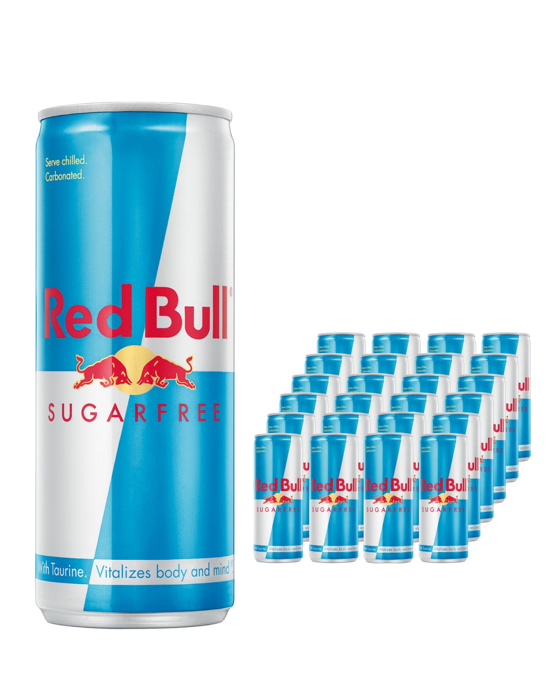 Red Bull Sugar Free Energy Drink Multipack, 24 x 250 ml Soft Drinks & Mixers