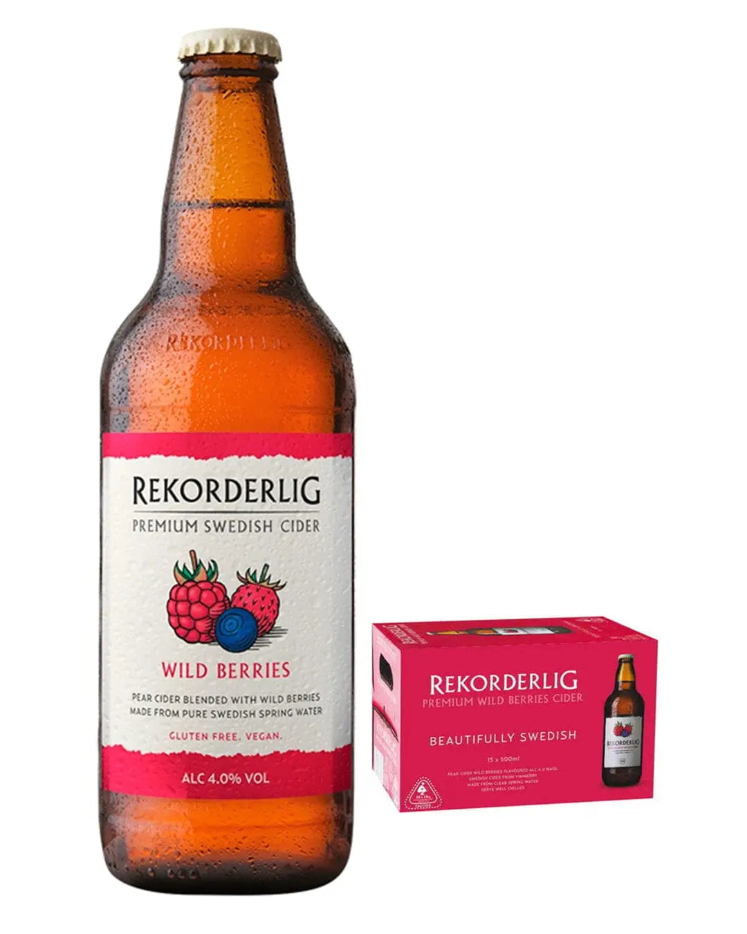 Rekorderlig Wild Berries Cider Multipack, 15 x 500 ml Cider 7311100328004