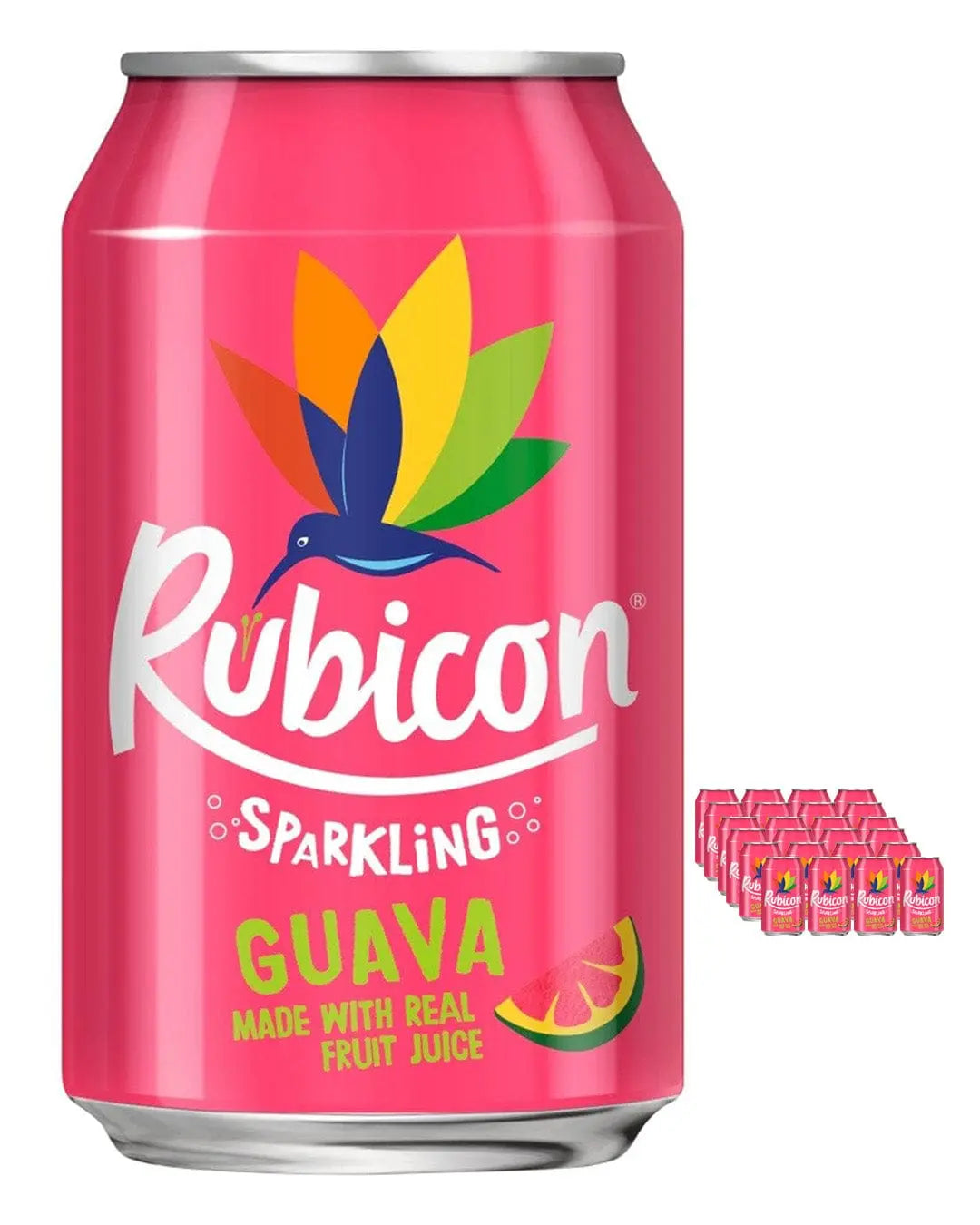 Rubicon Sparkling Guava Juice Drink Multipack, 24 x 330 ml Soft Drinks & Mixers