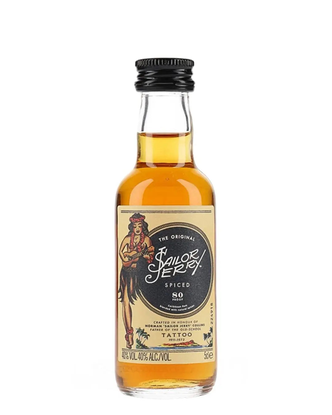 Sailor Jerry Spiced Rum Miniature, 5 cl – The Bottle Club