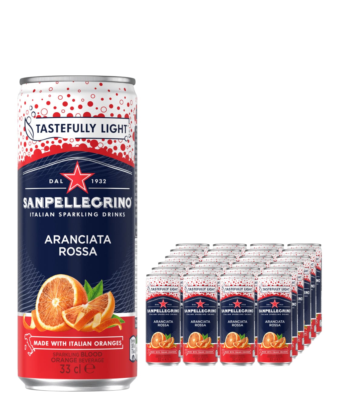 San Pellegrino Aranciata Rossa Blood Orange Multipack, 24 x 330 ml Water