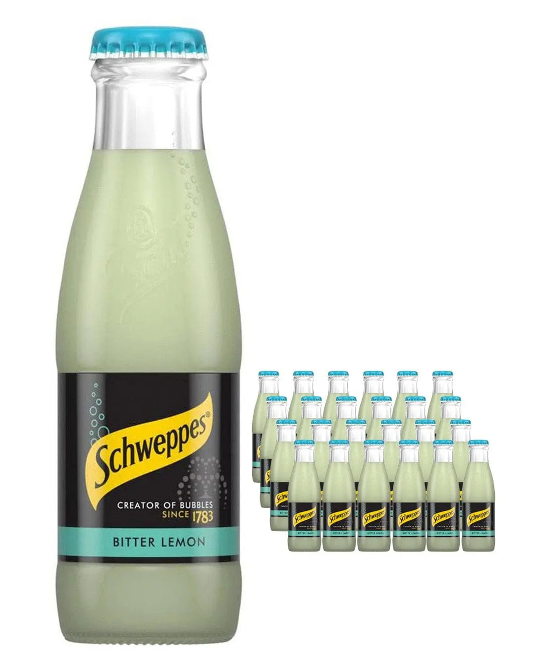 Schweppes Bitter Lemon, 24 x 125 ml Soft Drinks & Mixers