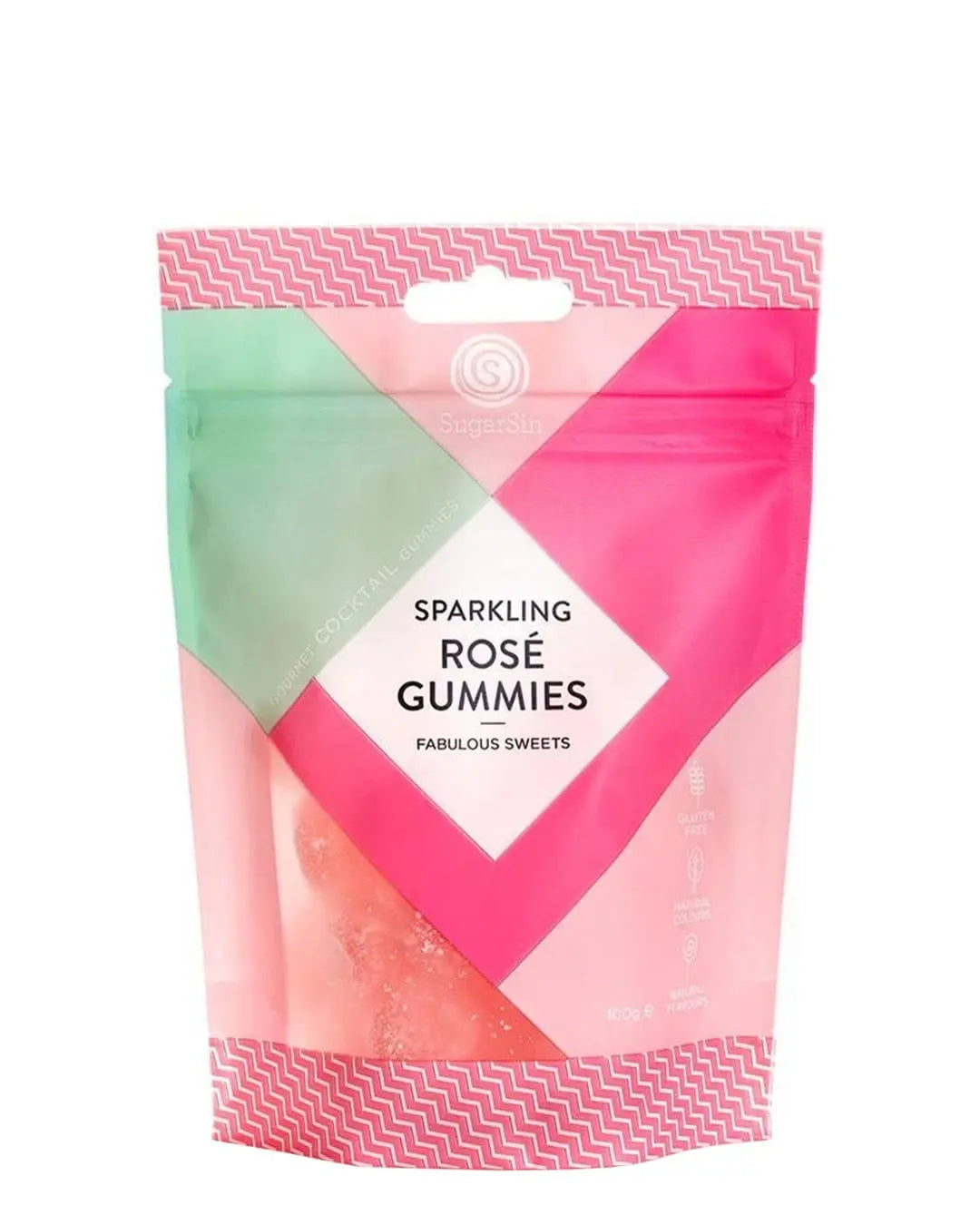 Sparkling Rosé Gummies, 100 g Sweets 5060468400182