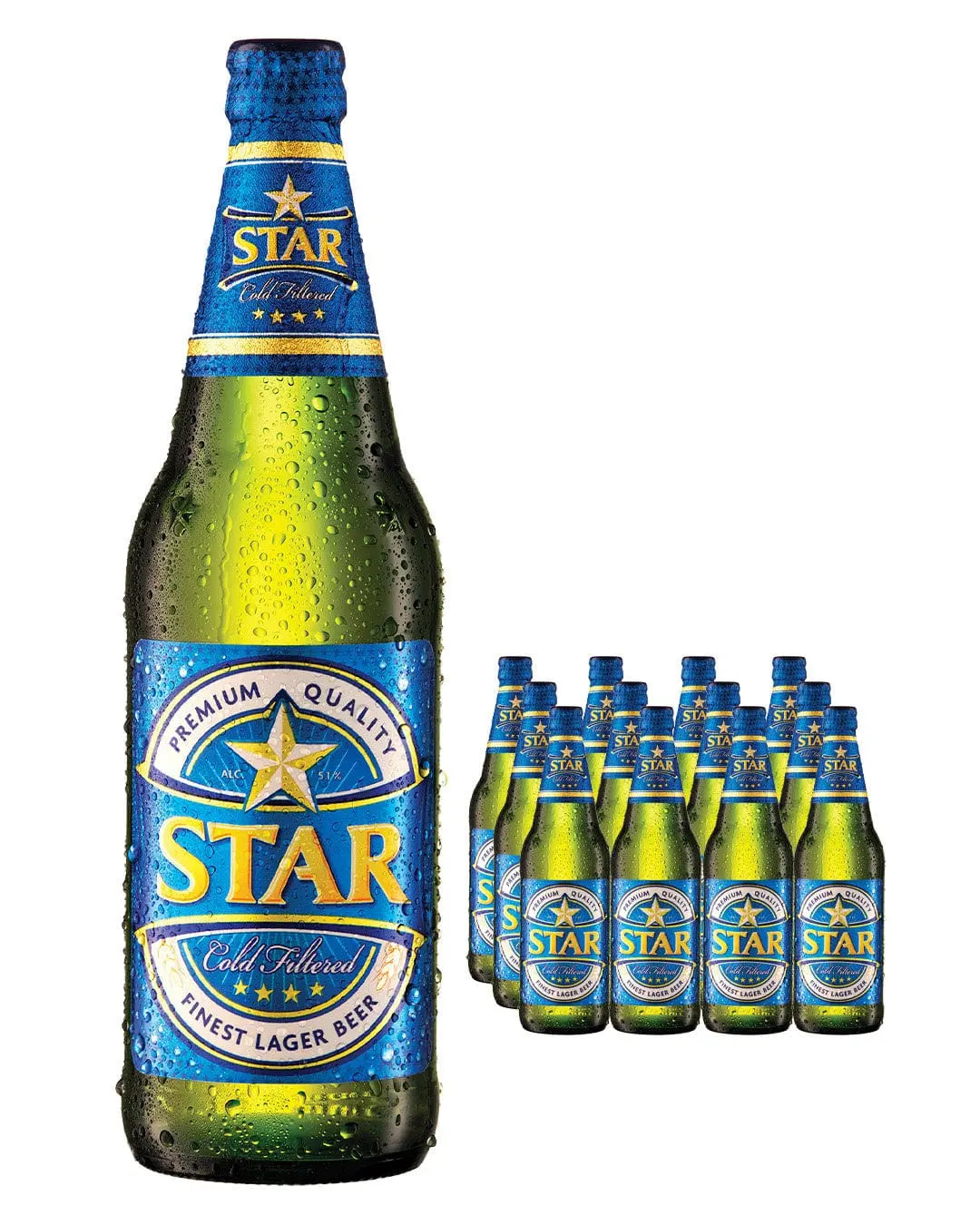 Star Finest Beer Bottle Multipack, 12 x 600 ml Beer