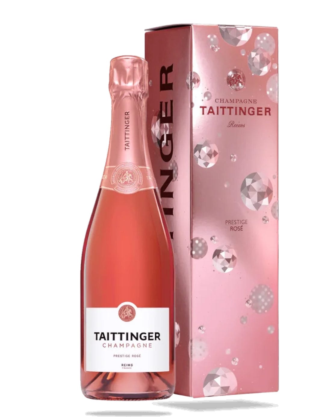 Taittinger Prestige Rose Chamnpagne Gift Box, 75 cl Champagne & Sparkling 3016570002747