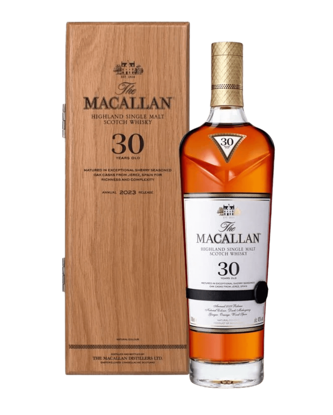 The Macallan 30 Year Old Sherry Oak Single Malt Scotch Whisky (2023 Release), 70 cl Whisky 5010314013202