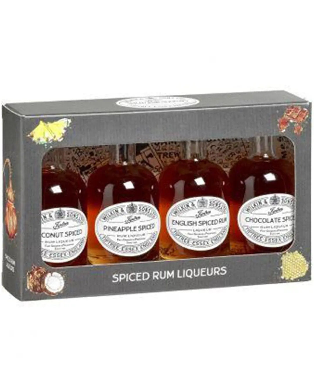 Tiptree Miniature Rum Liqueurs Box, 4 x 5 cl Spirit Miniatures 00043647002372