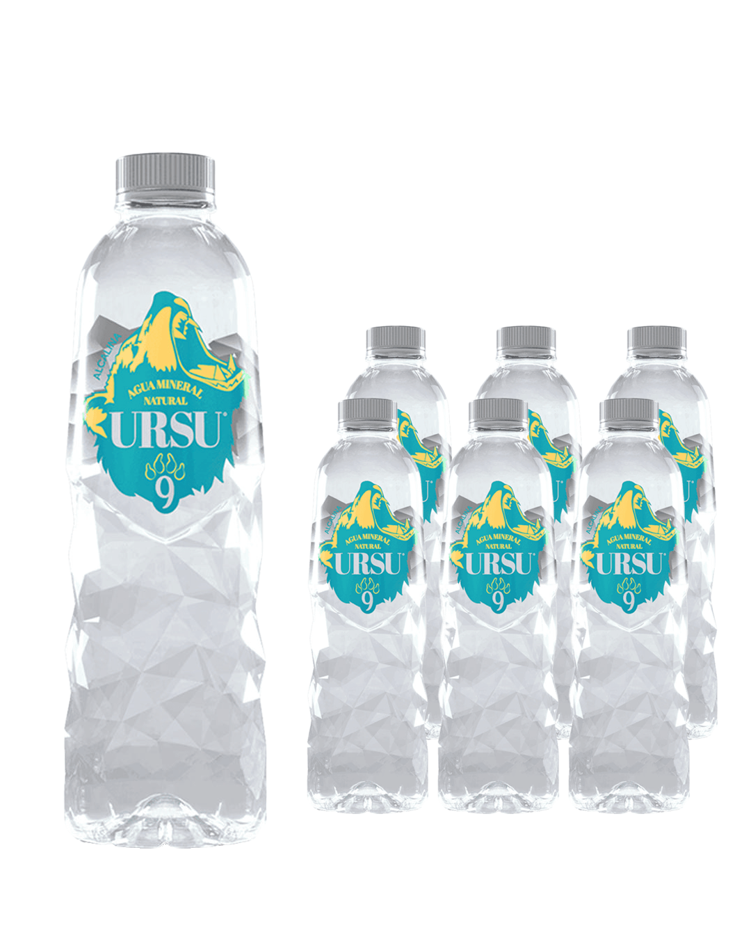 Ursu Alkaline Natural Mineral Water Multipack, 6 x 500 ml Water