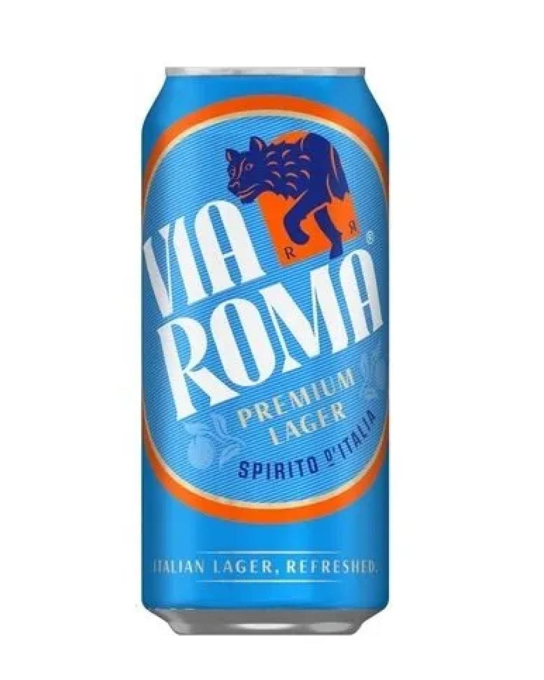 Via Roma Premium Lager Beer Can Multipack, 4 x 440 ml Beer