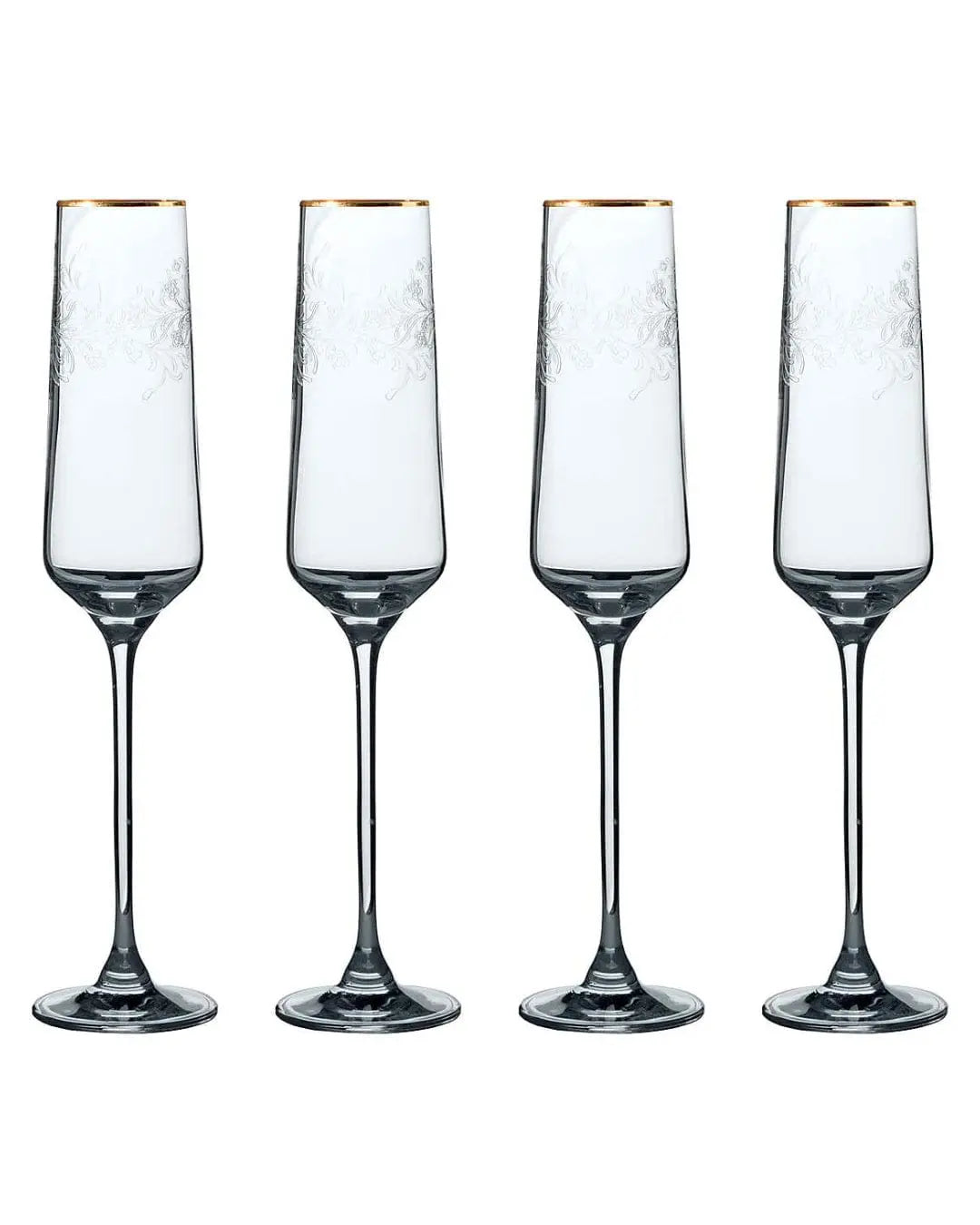 Victoria And Albert Cole Champagne Flute Glasses Set Of 4 Tableware 5050993349377