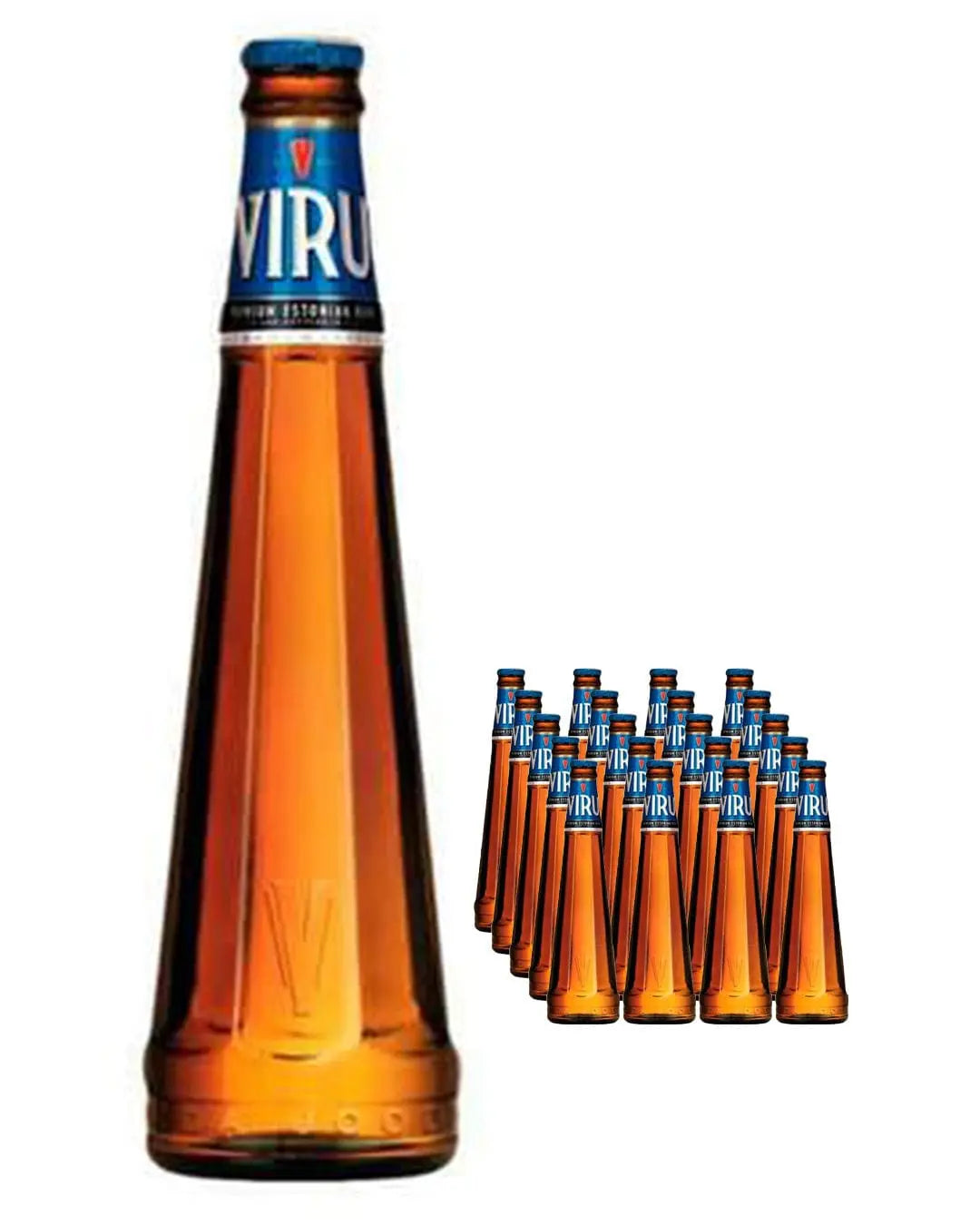 Viru Premium Pilsner Lager Beer Bottle Multipack, 20 x 300 ml Beer