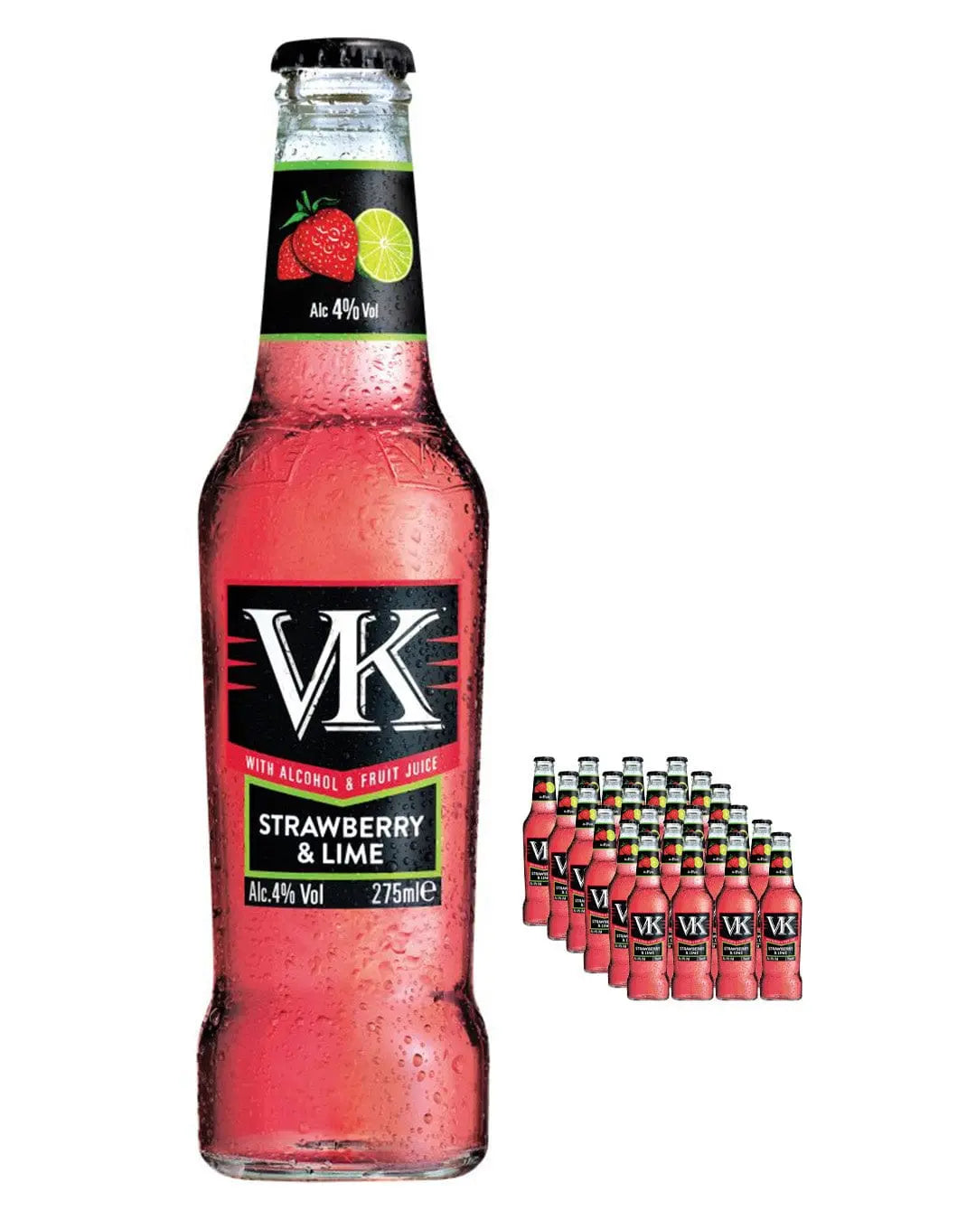 VK Strawberry & Lime Multipack, 24 x 275 ml Ready Made Cocktails