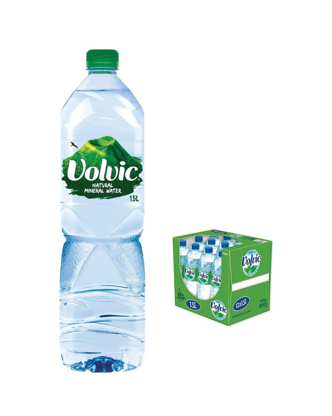 Volvic Still Mineral Water Plastic Bottle Multipack, 12 x 1.5 L Water