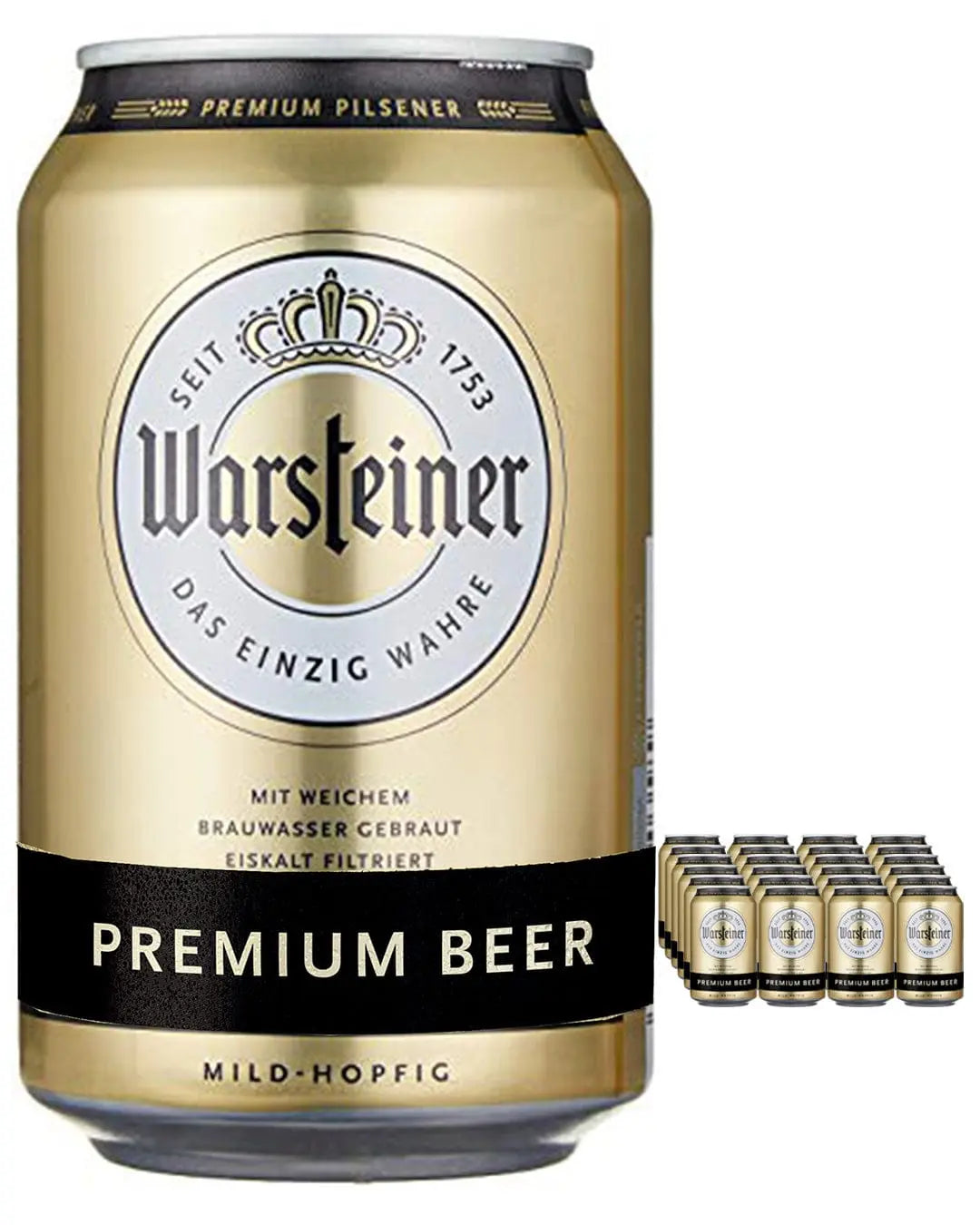 Warsteiner Premium German Lager Beer, 24 x 330 ml Beer