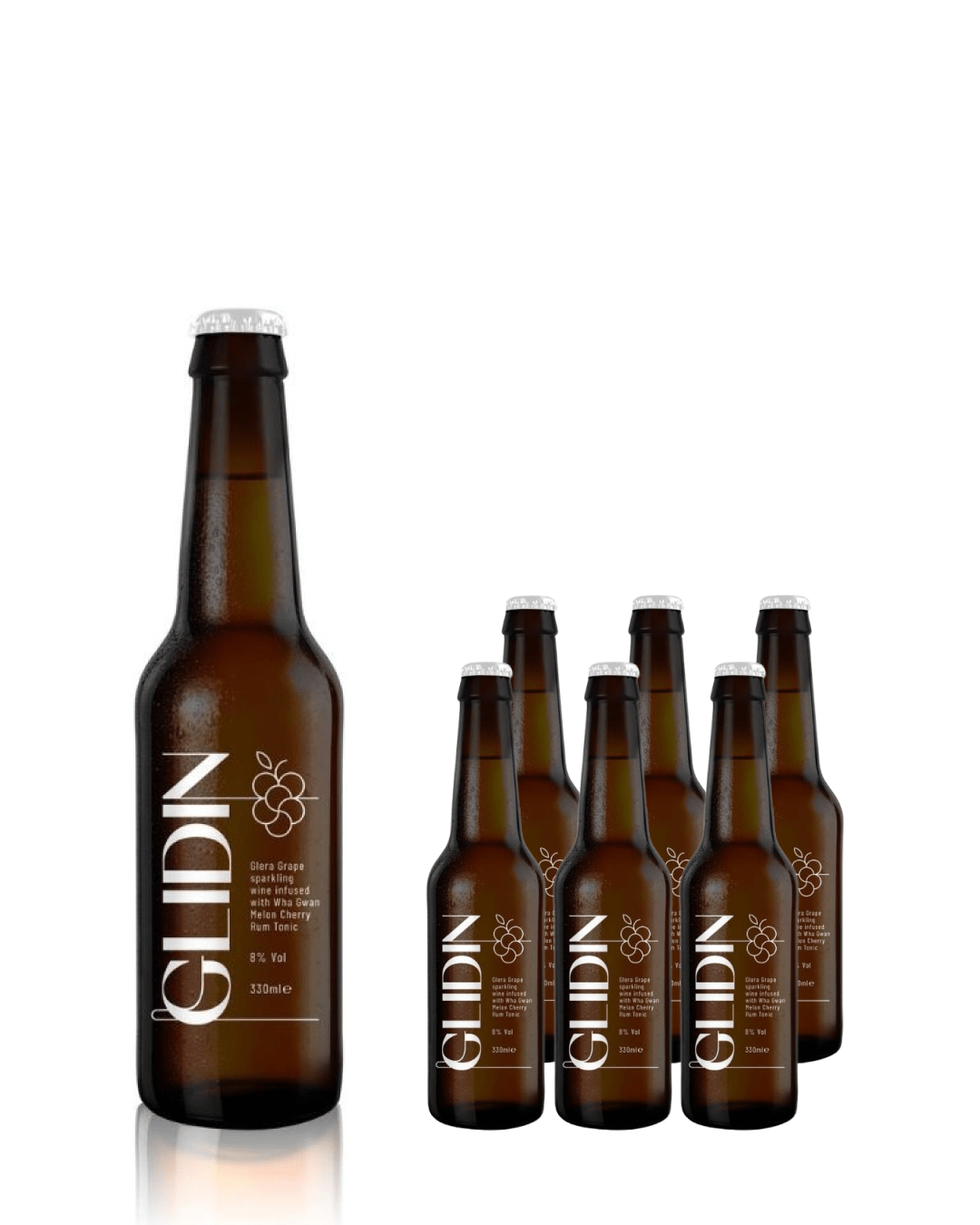 Wha Gwan Glidin Premixed Cocktail Multipack, 6 x 330 ml Ready Made Cocktails