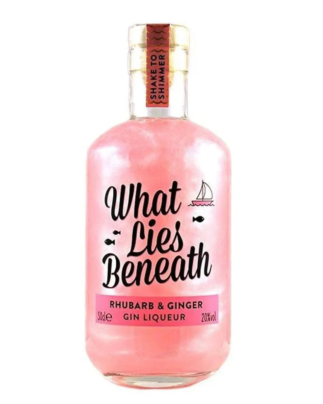 What Lies Beneath Rhubarb & Ginger Shimmer Gin Liqueurs, 50 cl Gin 5033931606619