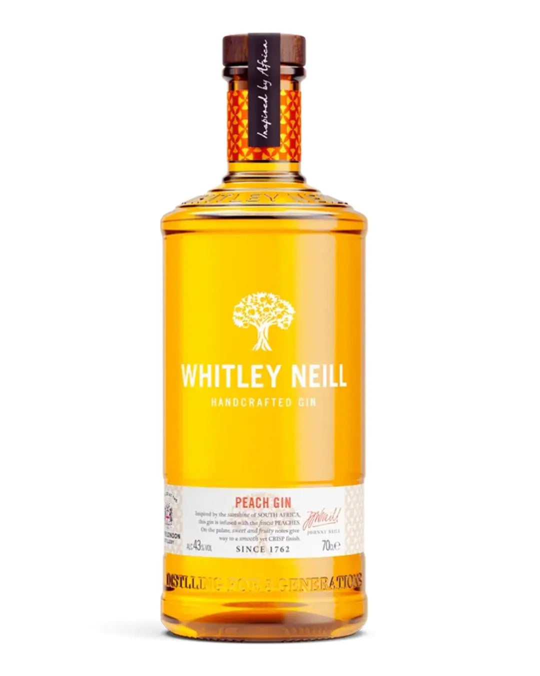 Whitley Neill Peach Gin, 70 cl Gin