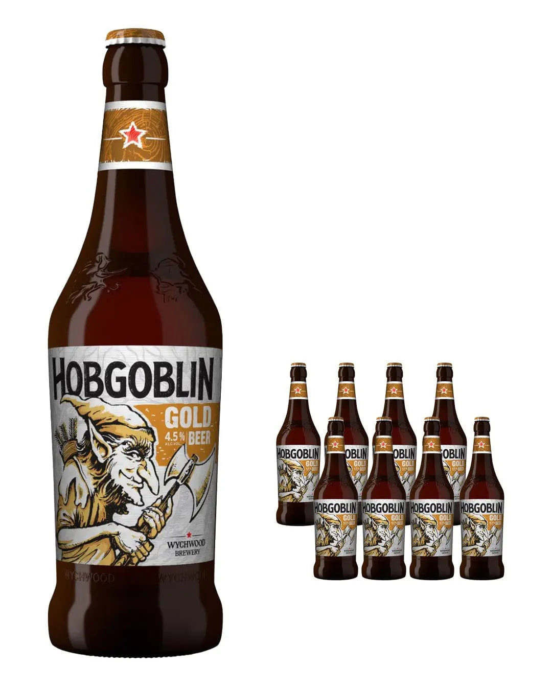 Wychwood Hobgoblin Gold Beer Multipack, 8 x 500 ml Beer